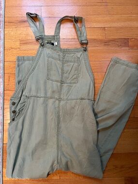BDG Sage Green Cotton Overalls